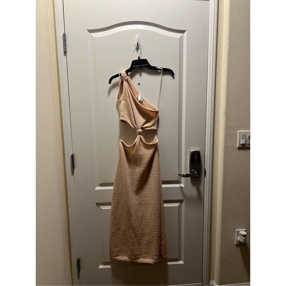 Line & Dot Elle Asymmetric KniT Knotted Midi-Dress NWT $124 - Picture 5 of 8
